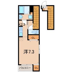 郡山駅 バス16分  大原下車：停歩4分 2階の物件間取画像